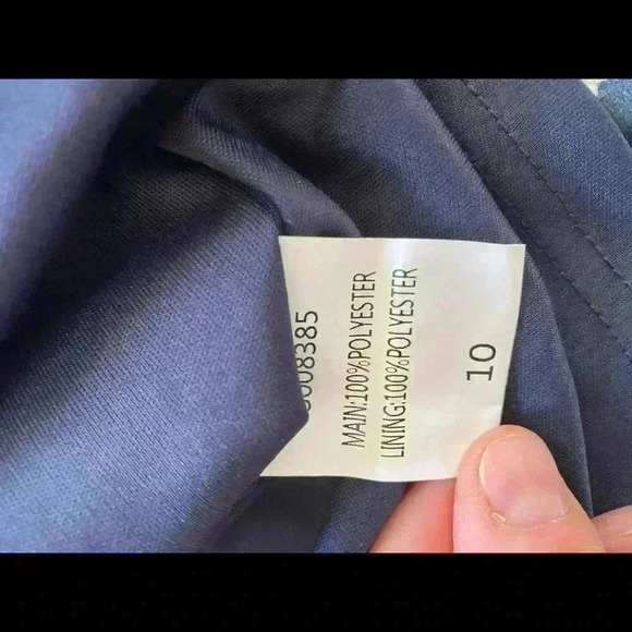 Showpo. floral ruffle dress navy blue size us 6 - Picture 6 of 6